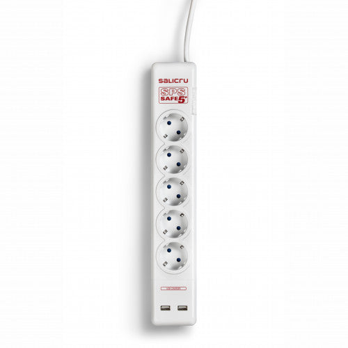 Salicru 680BA000002 limitador de tensión Blanco 5 salidas AC 250 V 1,5 m_0