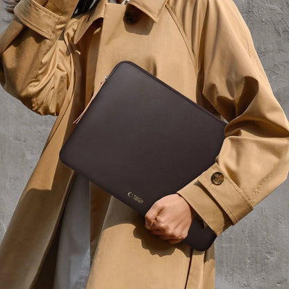 Tech-Protect Fleece Laptop Bag 13-14" - Brown_11