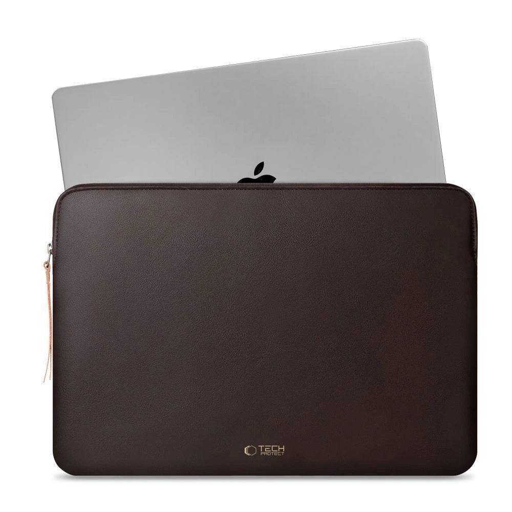 Tech-Protect Fleece Laptop Bag 13-14" - Brown_2
