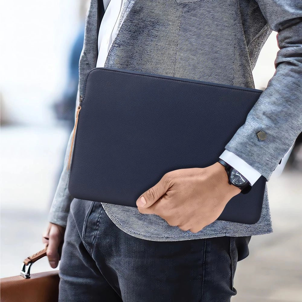 Tech-Protect Fleece Laptop Bag 13-14" - Blue_12