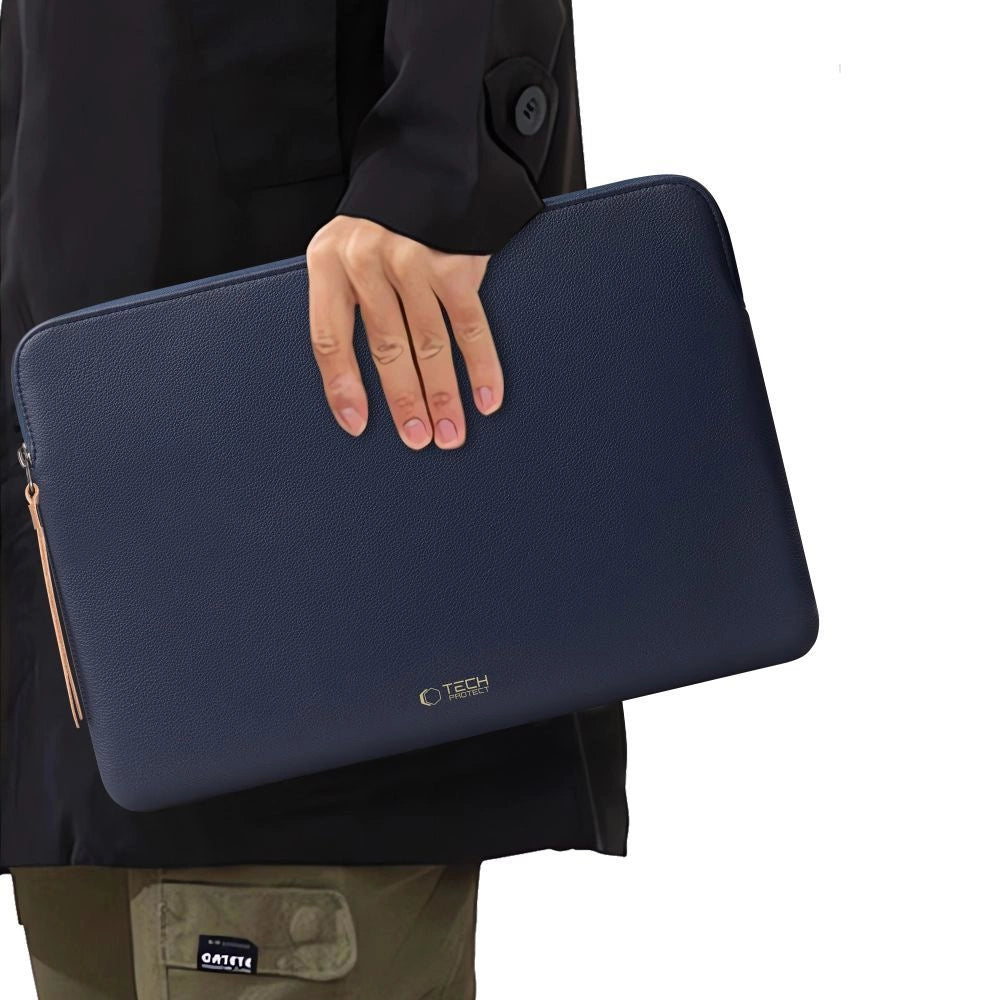 Tech-Protect Fleece Laptop Bag 13-14" - Blue_14