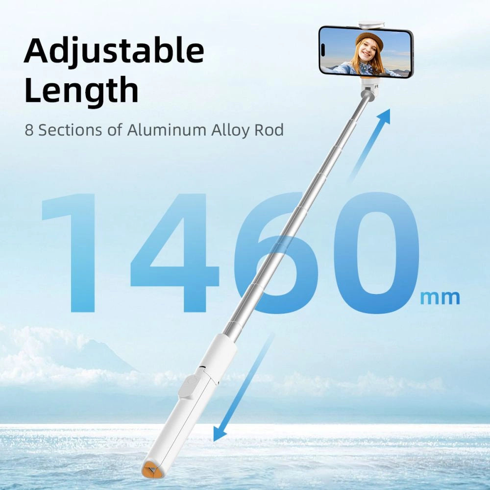 Selfie Stick Tech-Protect L09S with Tripod - White_5