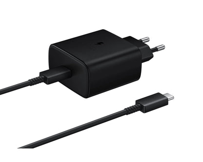 Samsung EP-TA845EWE 45W Wall Charger with USB-C Cable Samsung EP-DW767JWE 45W 1.8m (OOB Bulk - Replacement Packaging) - Black_0