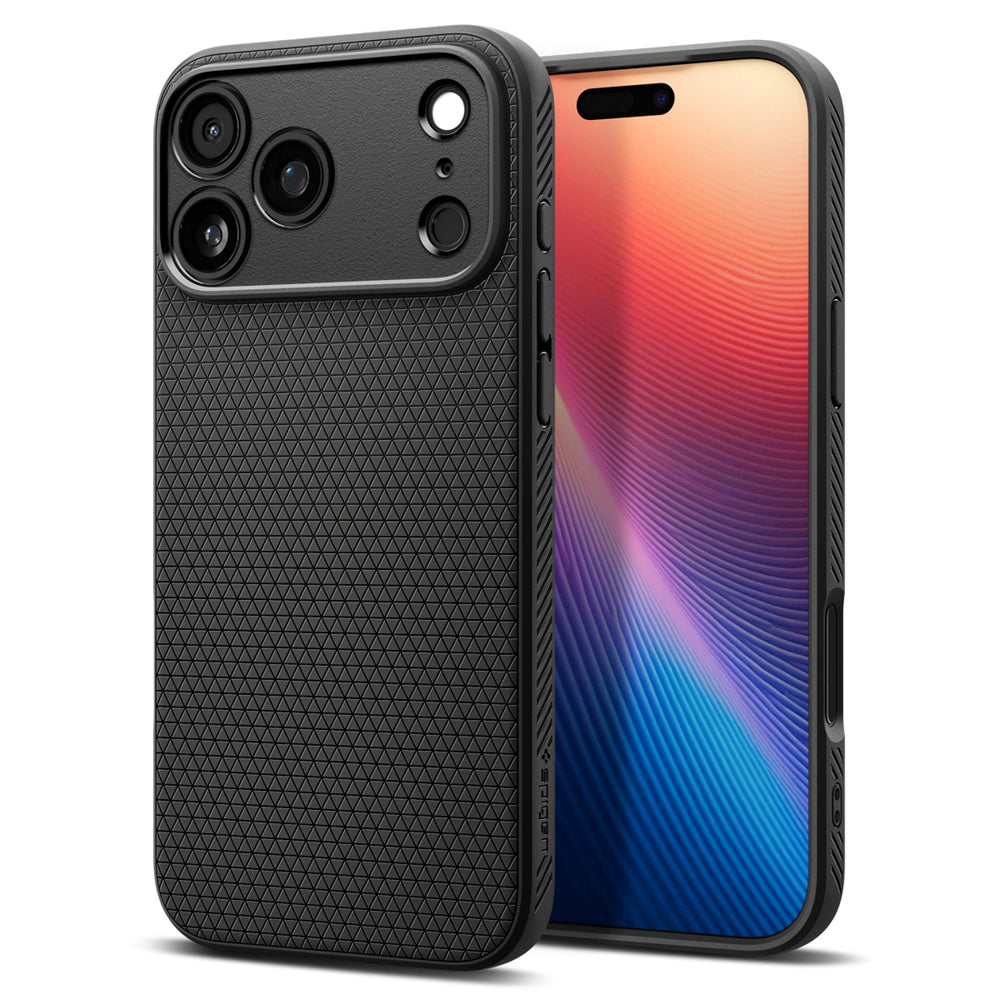 Spigen Liquid Air Case for iPhone 17 Pro Max - Matte Black_0