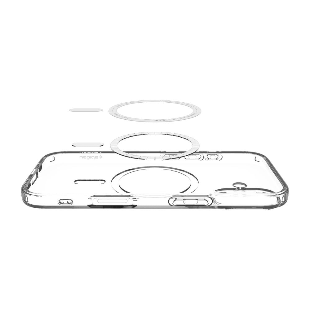 Spigen Liquid Crystal MagSafe Case for iPhone 17 - Clear and White_4