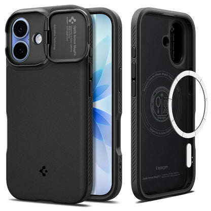 Spigen Optik Armor MagSafe case for iPhone 17 - black_0
