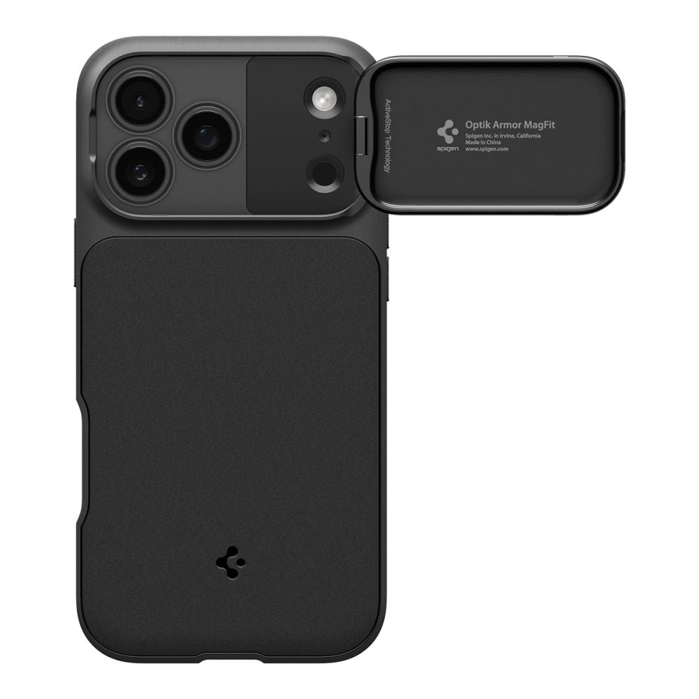 Spigen Optik Armor MagSafe case for iPhone 17 Pro - black_1