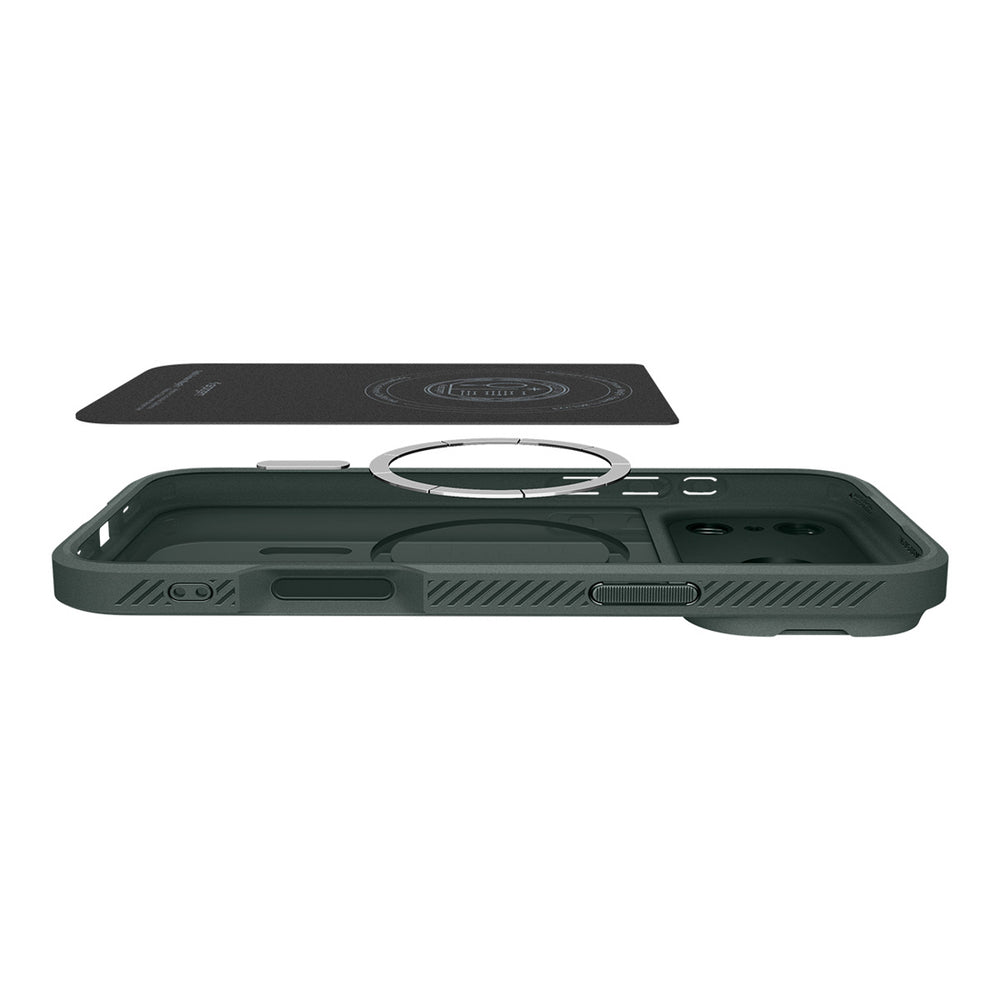 Spigen Optik Armor MagSafe Case for iPhone 17 Pro Max - Green_7
