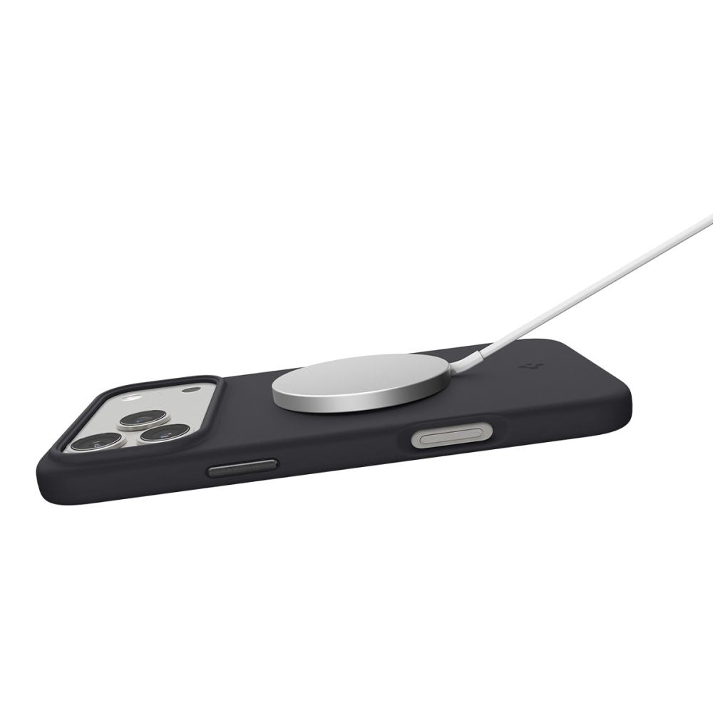 Spigen Silicone Fit MagSafe Case for iPhone 17 Pro Max - Black_6