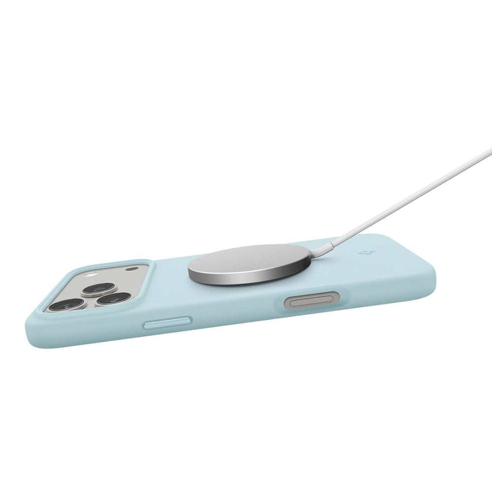 Spigen Silicone Fit MagSafe Case for iPhone 17 Pro Max - Blue_6