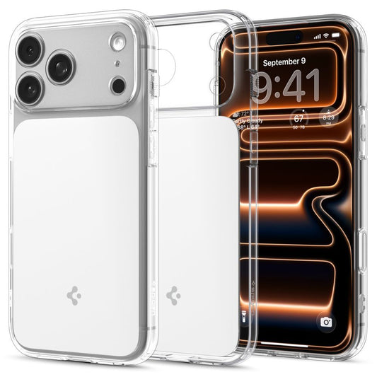 Spigen Ultra Hybrid &quot;T&quot; MagSafe Case for iPhone 17 Pro - Clear and White_0