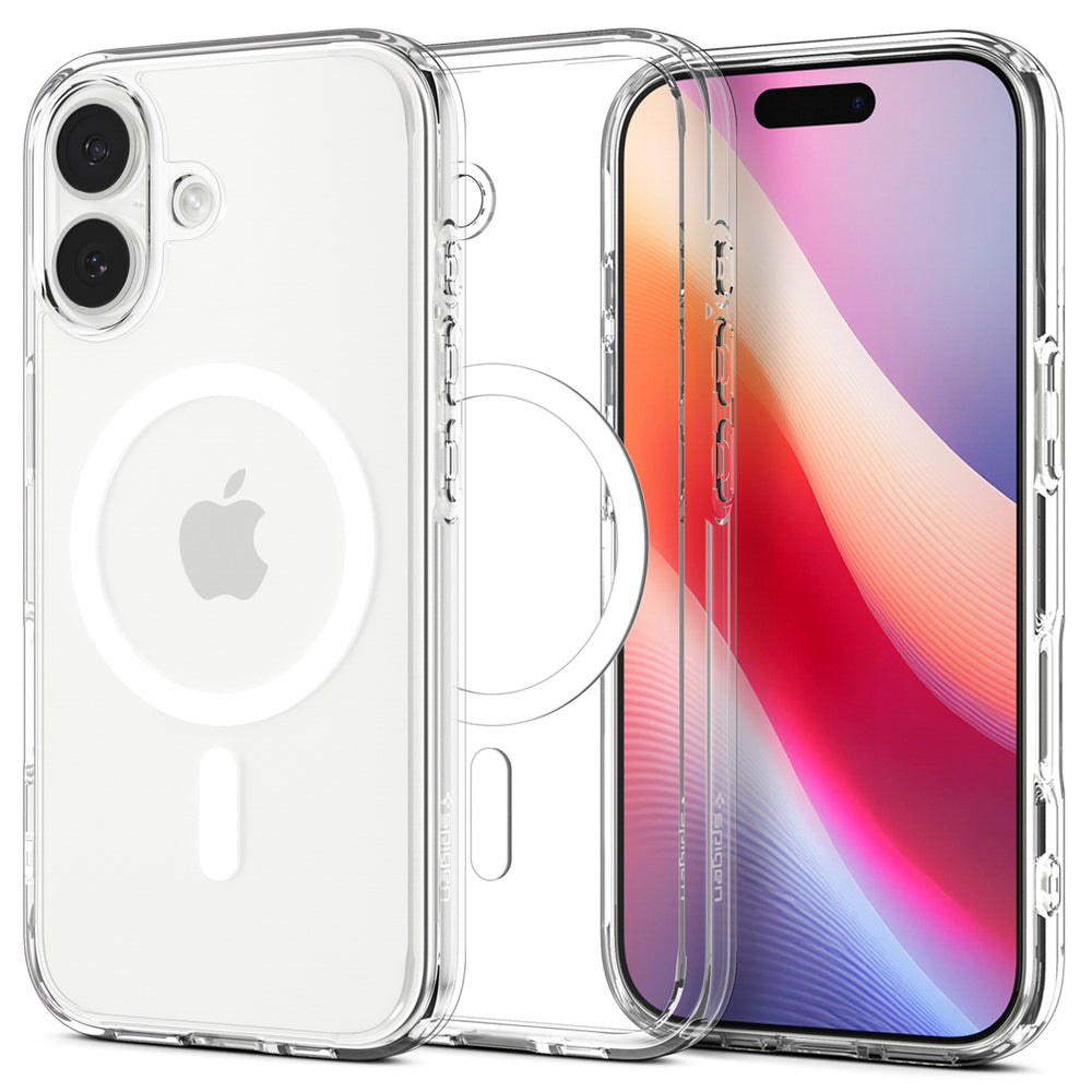 Spigen Ultra Hybrid MagSafe Case for iPhone 17 - Clear and White_0