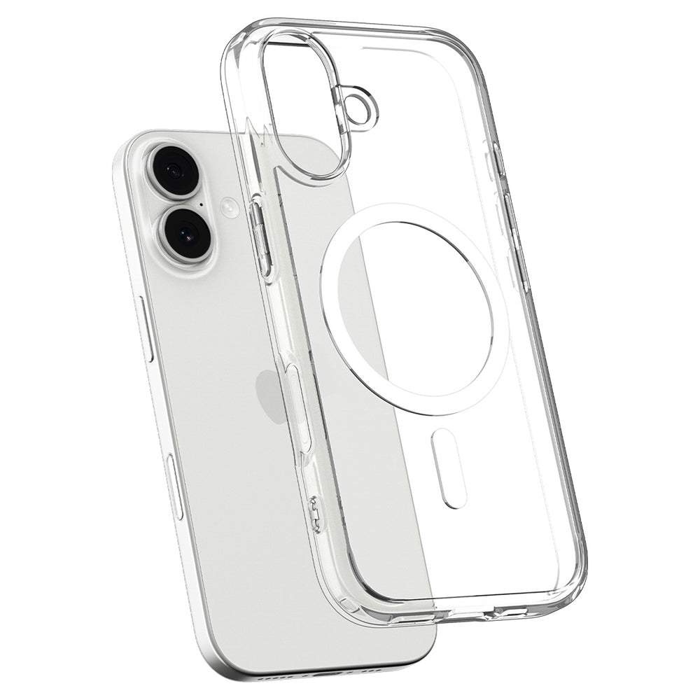 Spigen Ultra Hybrid MagSafe Case for iPhone 17 - Clear and White_4