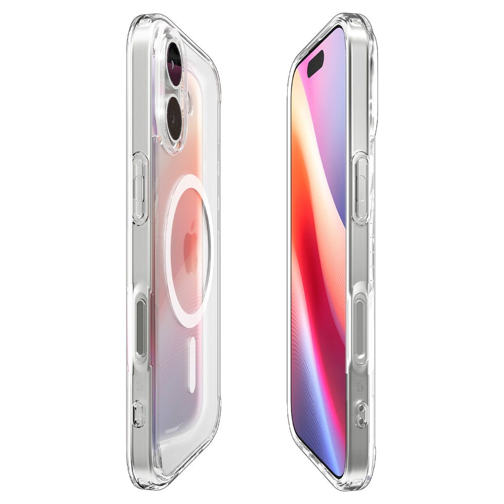 Spigen Ultra Hybrid MagSafe Case for iPhone 17 - Clear and White_5