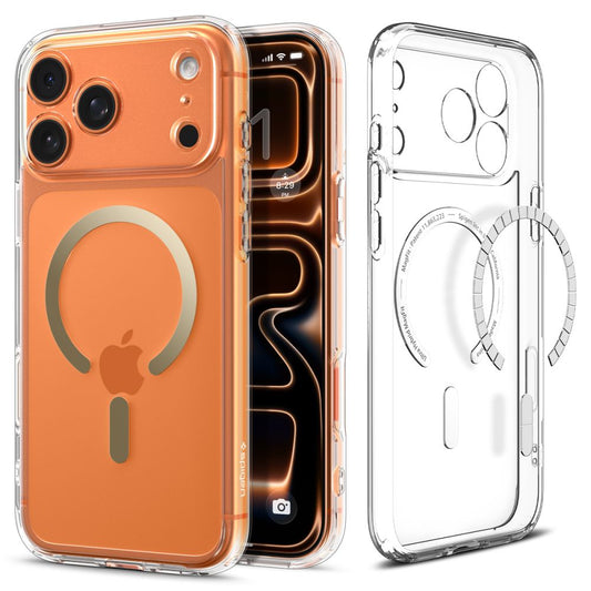 Spigen Ultra Hybrid MagSafe Case for iPhone 17 Pro - Transparent Gold_0