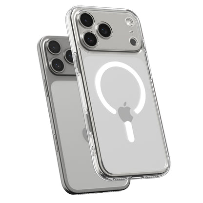 Spigen Ultra Hybrid MagSafe Case for iPhone 17 Pro - Clear and White_4