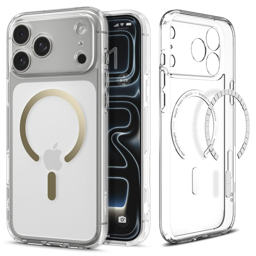 Spigen Ultra Hybrid MagSafe Case for iPhone 17 Pro Max - Transparent Gold_0
