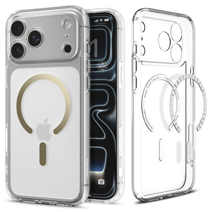 Spigen Ultra Hybrid MagSafe Case for iPhone 17 Pro Max - Transparent Gold_0