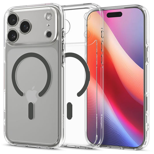 Spigen Ultra Hybrid MagSafe Case for iPhone 17 Pro Max - Clear Gray_0