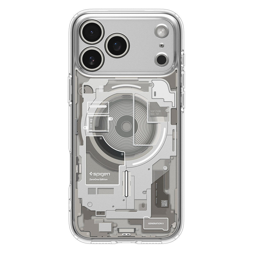 Spigen Ultra Hybrid MagSafe case for iPhone 17 Pro Zero One - titanium_1