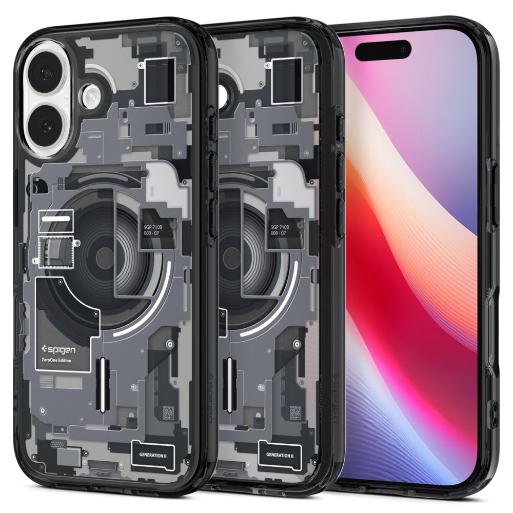 Spigen Ultra Hybrid MagSafe case for iPhone 17 Zero One - black_0