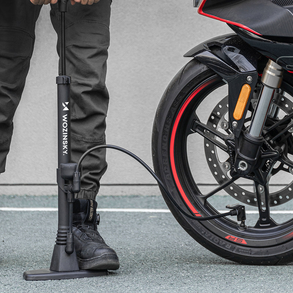 Wozinsky WPR-02 Floor Bicycle Pump - Black_4