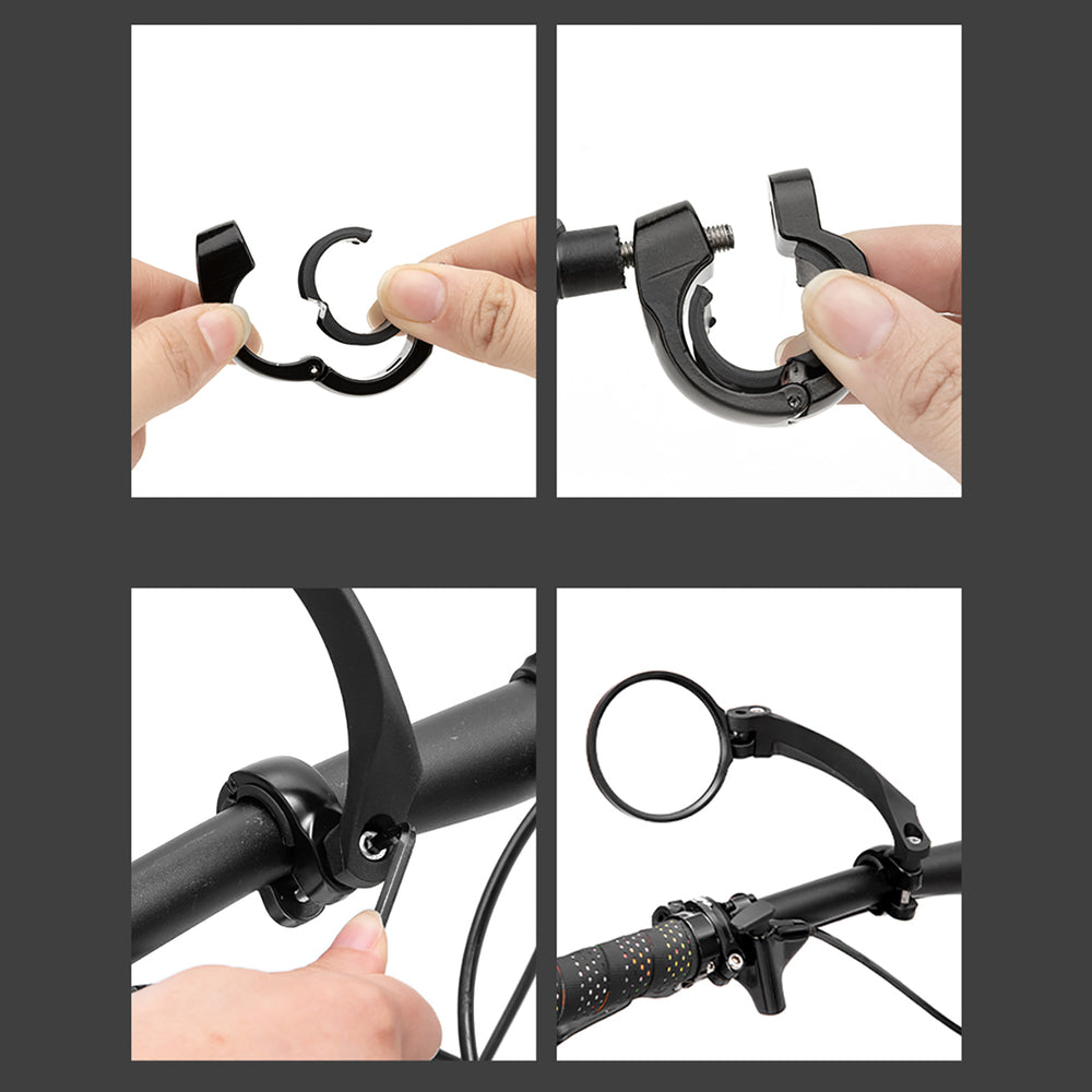 Wozinsky WLR-01I Rearview Left Bicycle Mirror - Black_14