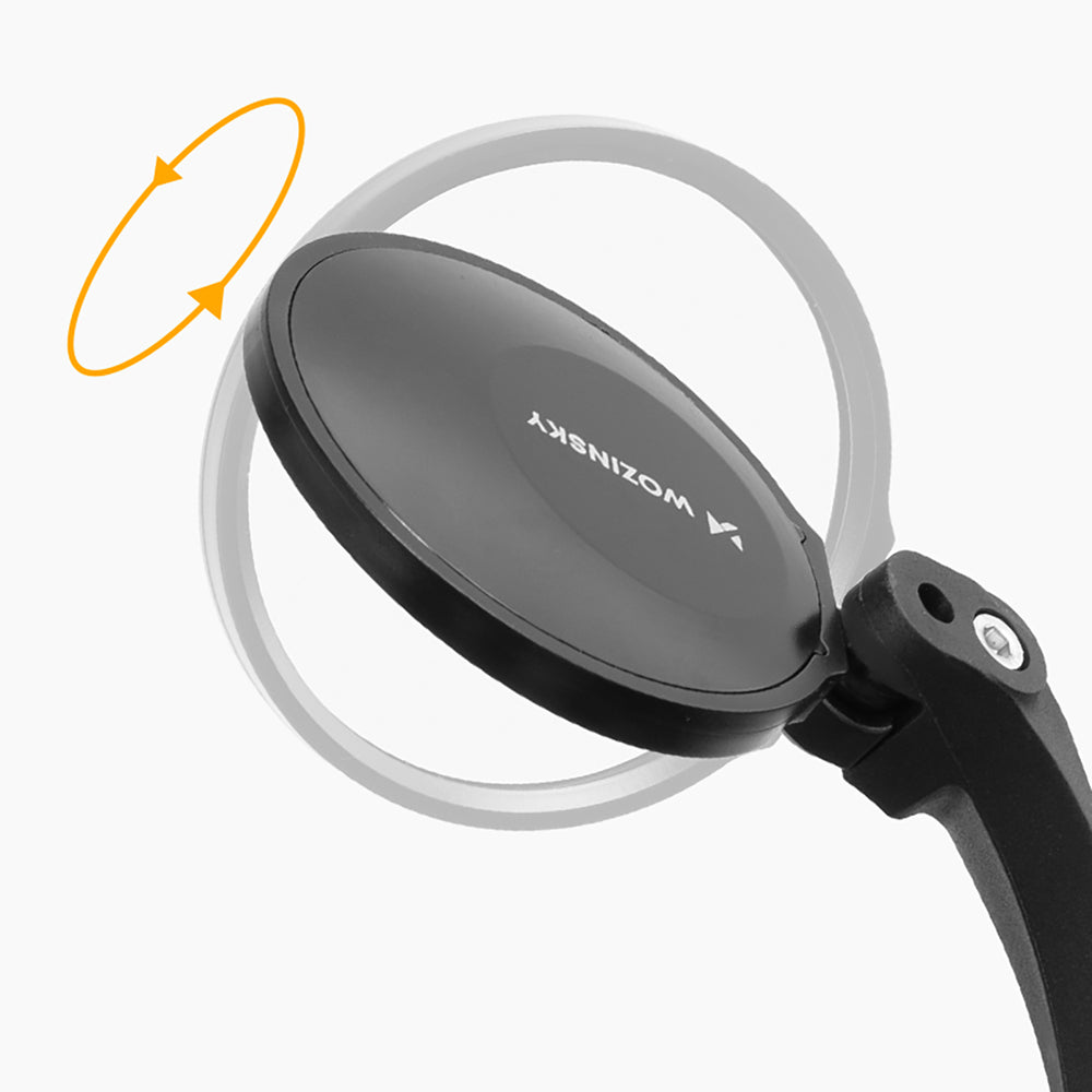 Wozinsky WLR-01I Rearview Left Bicycle Mirror - Black_4