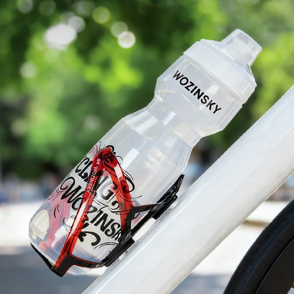 Wozinsky WUR-01BR Bike Bottle Holder Basket - Black and Red_4