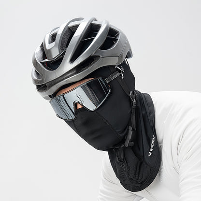 Wozinsky WKM-02B Balaclava Face Mask Motorcycle Bicycle Balaclava with Glasses Holes - Black_2