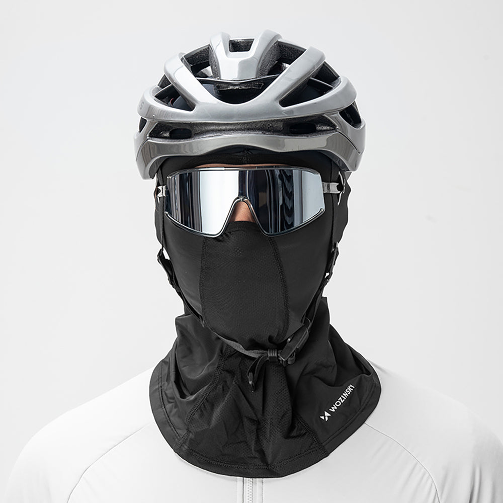 Wozinsky WKM-02B Balaclava Face Mask Motorcycle Bicycle Balaclava with Glasses Holes - Black_5