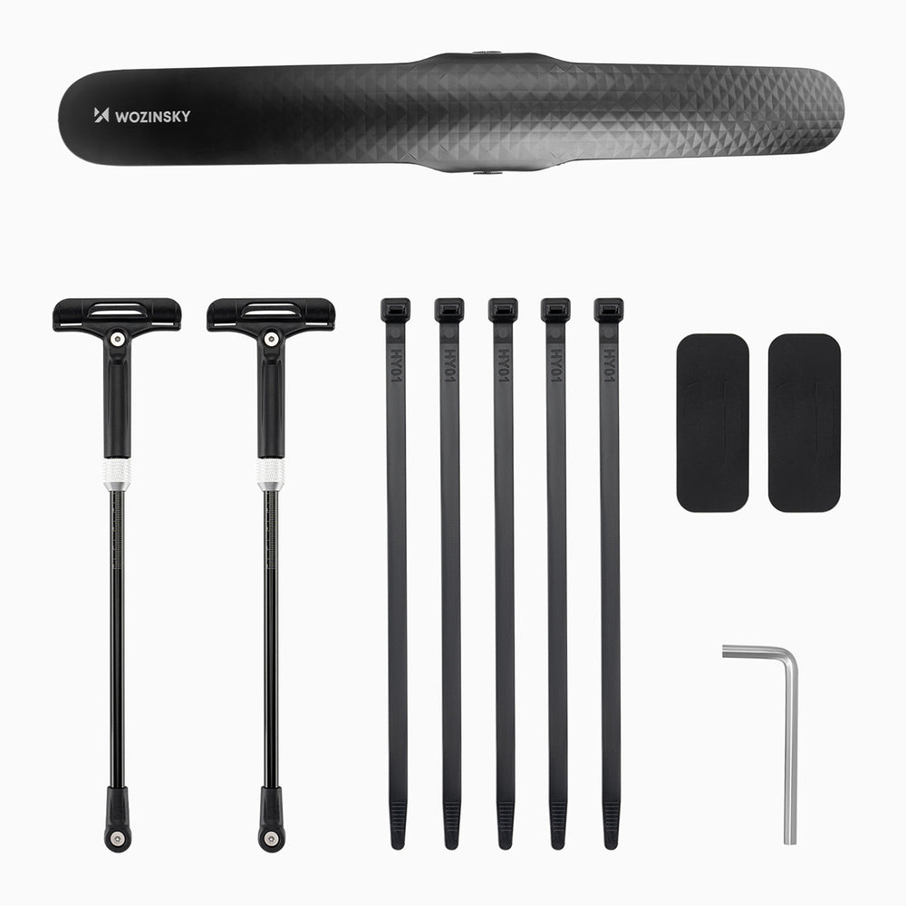 Wozinsky WBR-01 universal adjustable bicycle fender - black_3