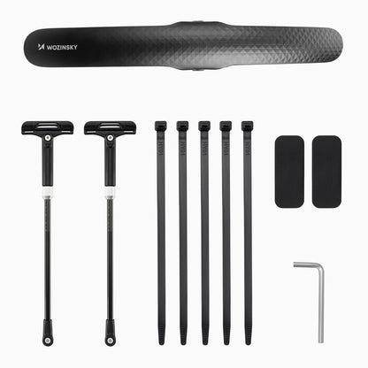 Wozinsky WBR-01 universal adjustable bicycle fender - black_3