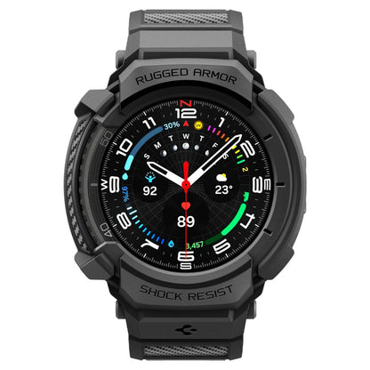 Spigen Rugged Armor Pro Strap for Samsung Galaxy Watch 8 Classic 46mm - Matte Black_1