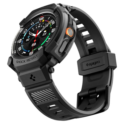 Spigen Rugged Armor Pro Strap for Samsung Galaxy Watch 8 Classic 46mm - Matte Black_4