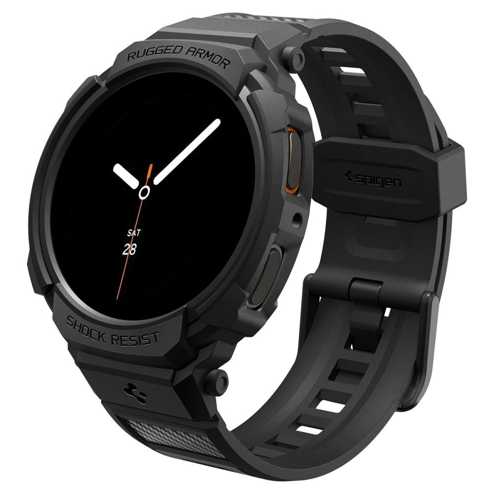 Spigen Rugged Armor Pro Strap for Samsung Galaxy Watch 8 40mm - Matte Black_0