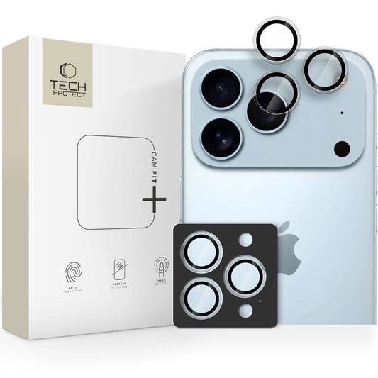 Tech-Protect Camring Fit+ Camera Cover for iPhone 14 Pro / Max / 15 Pro / Max / 16 Pro / Max / 17 Pro / Max - Clear_0