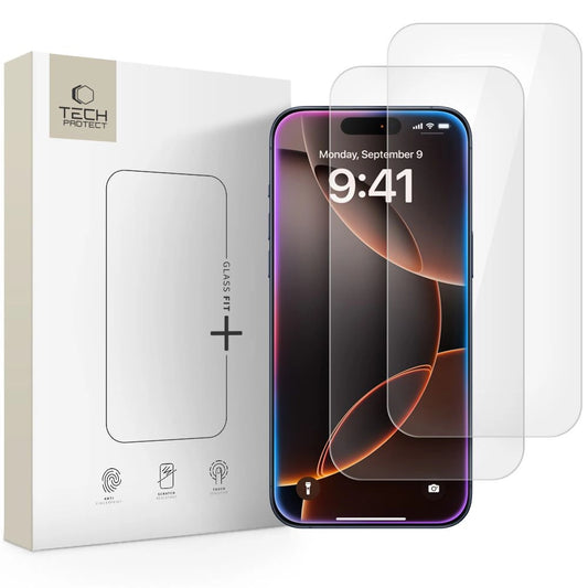 Tech-Protect Glass Fit+ 2-pack tempered glass for iPhone 16 Pro Max / 17 Pro Max - transparent_0