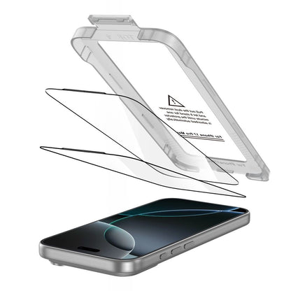 Tech-Protect Quick Set+ 2-pack tempered glass for iPhone 17 Pro Max - black_1