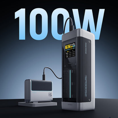 CUKTECH 210W 25000mAh Power Bank P+Series 2C1A?NO.20 Black Color_3