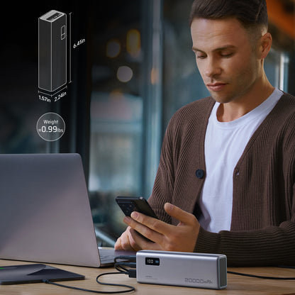 Cuktech P+Series No. 15 Powerbank 150W 20000mAh - Gray_3