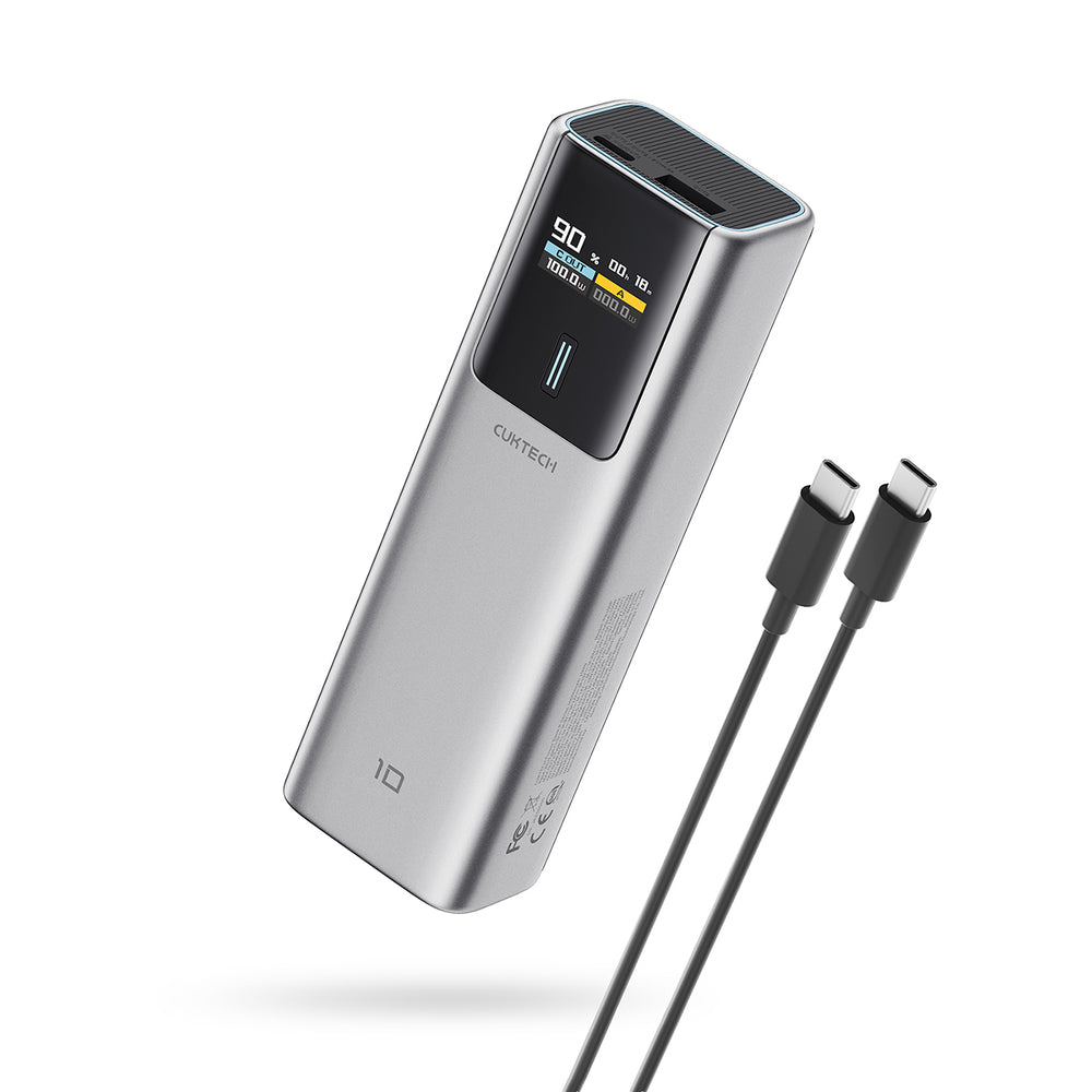 Powerbank CUKTECH CKPB100PGLBL 150W 10000mAh USB-C USB-A - szary_0