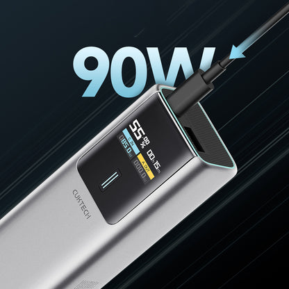 Powerbank CUKTECH CKPB100PGLBL 150W 10000mAh USB-C USB-A - szary_2