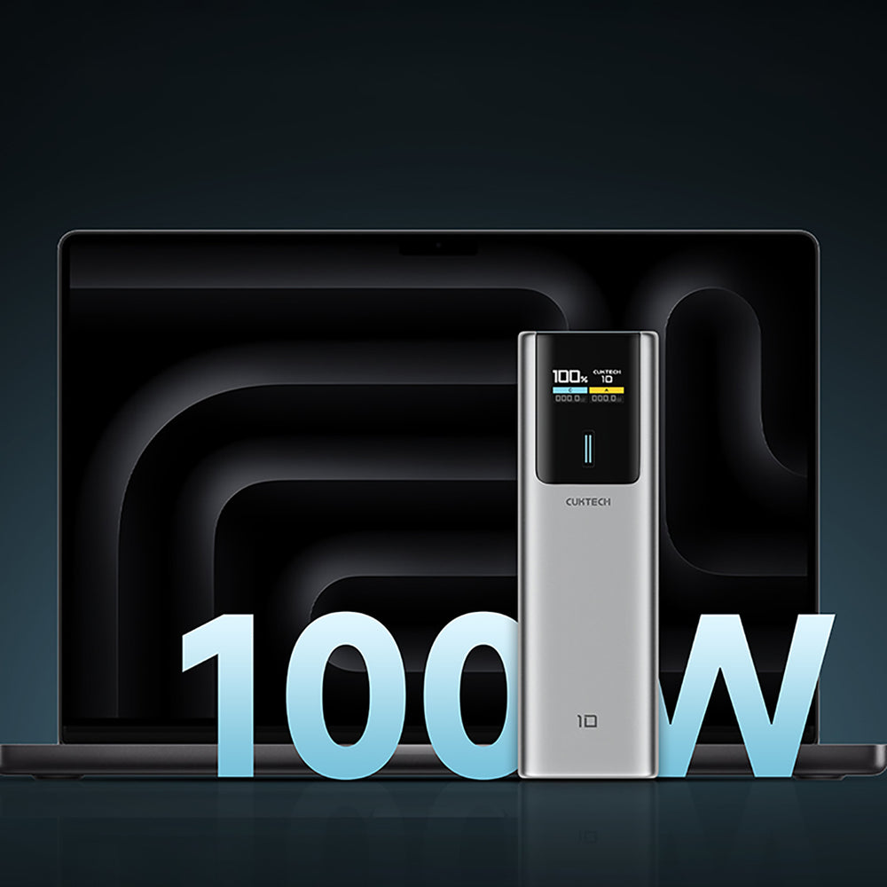 Powerbank CUKTECH CKPB100PGLBL 150W 10000mAh USB-C USB-A - szary_3