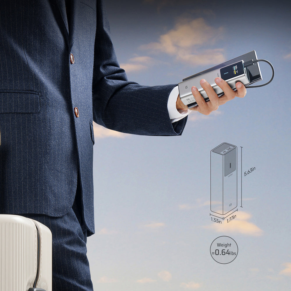 Powerbank CUKTECH CKPB100PGLBL 150W 10000mAh USB-C USB-A - szary_6