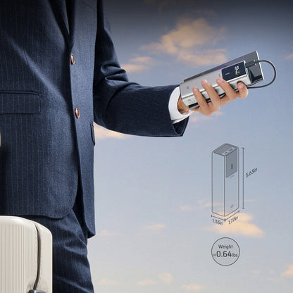 Powerbank CUKTECH CKPB100PGLBL 150W 10000mAh USB-C USB-A - szary_6