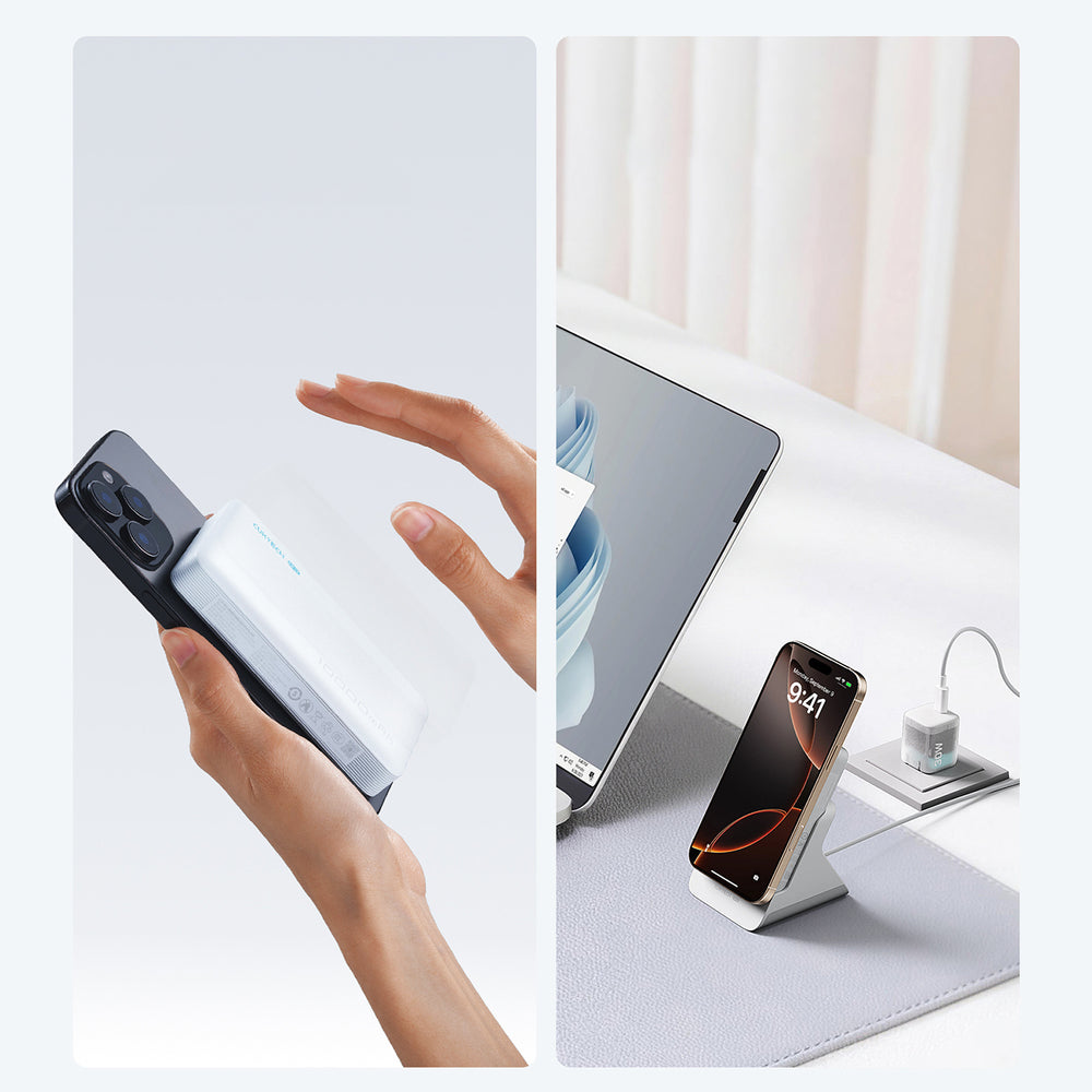 Cuktech WPB100N 20W 10000mAh Magnetic Power Bank with Stand - White_2