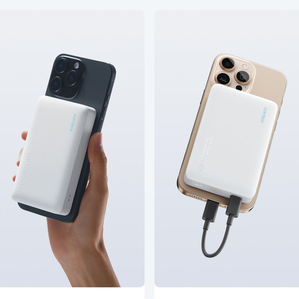 Cuktech WPB100N 20W 10000mAh Magnetic Power Bank with Stand - White_4