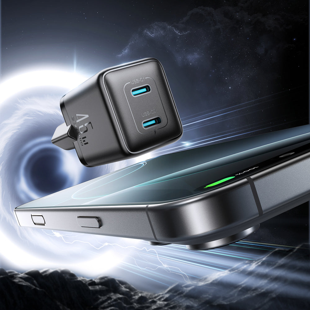 Ładowarka sieciowa Joyroom JR-TCG17 45W 2 x- USB-C (wtyczka EU) - czarna_1