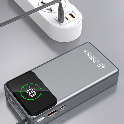 Powerbank Dudao K31 Pro 45W 20000mAh z wbudowanym zwijanym kablem USB-C - szary_8